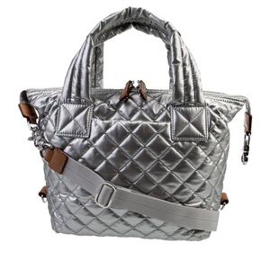 MZ Wallace Metallic Silver  small Sutton